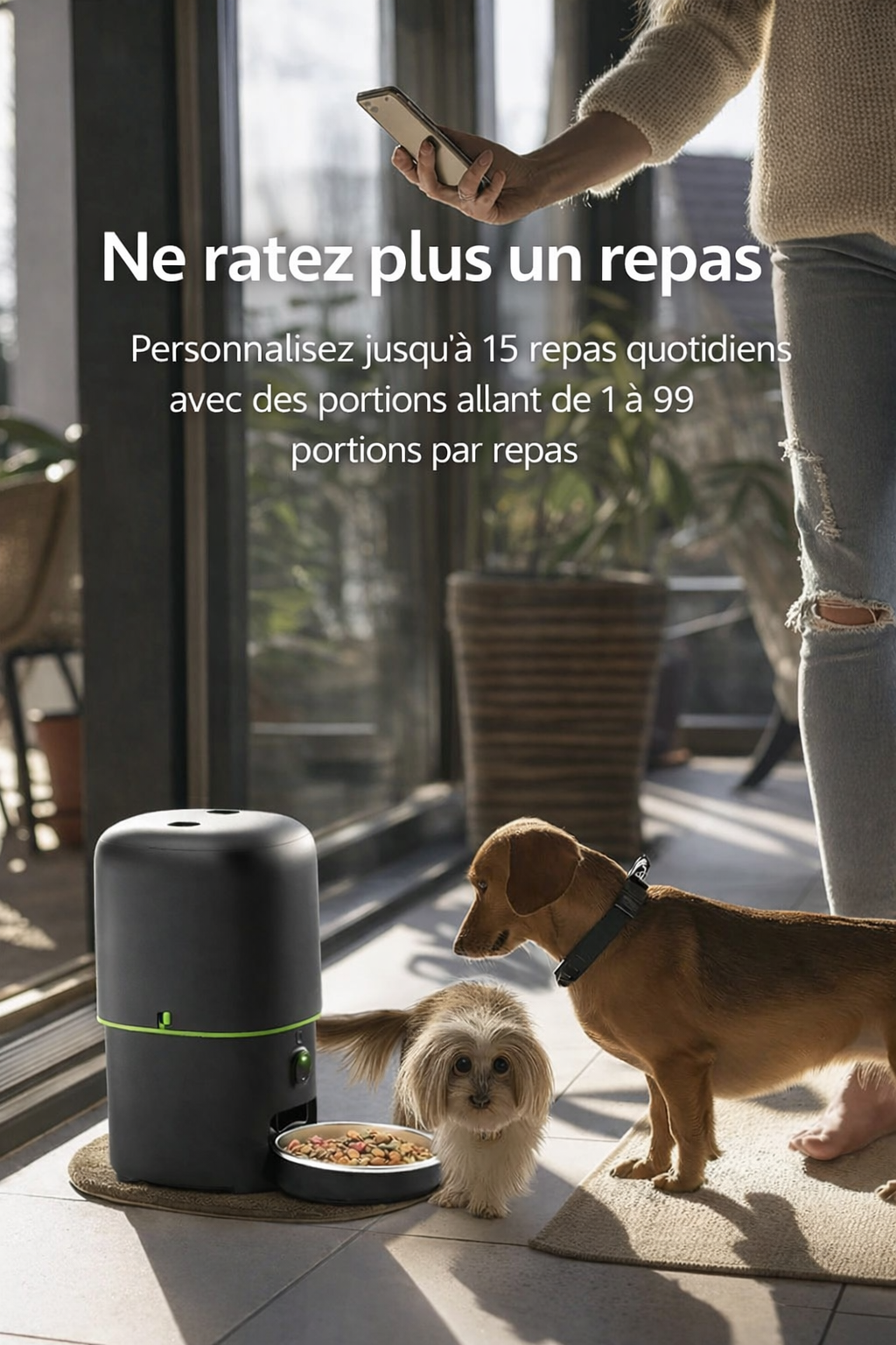 Application TUYA pour contrôler le distributeur à distance