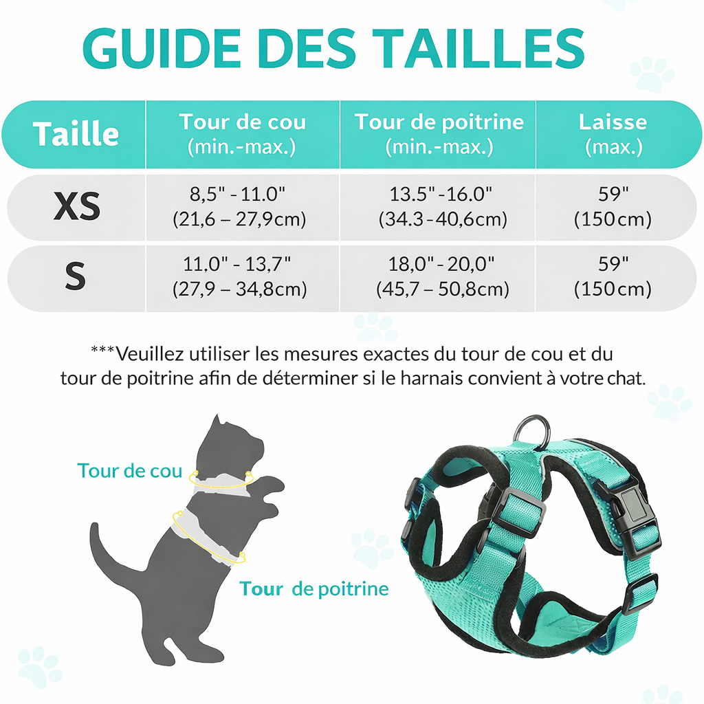 Guide des tailles 