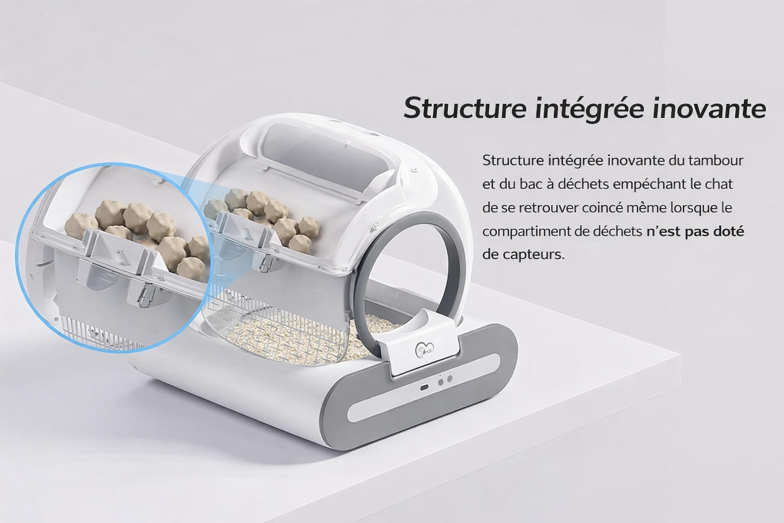 Capteurs de sécurité infrarouge et poids de la litière