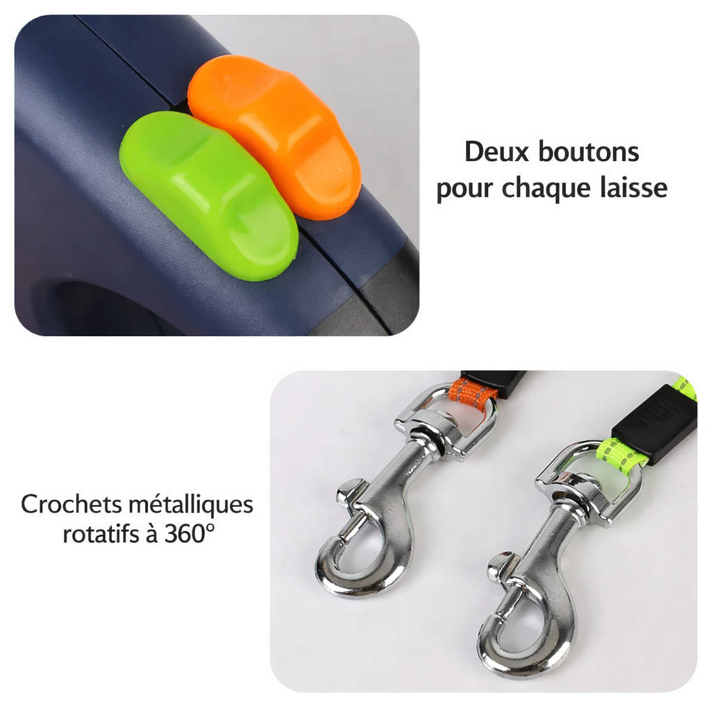 Deux boutons de freinage indépendantv 