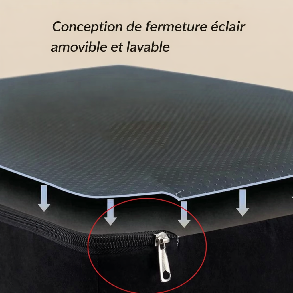 Conception de fermeture éclair amovible et lavable 