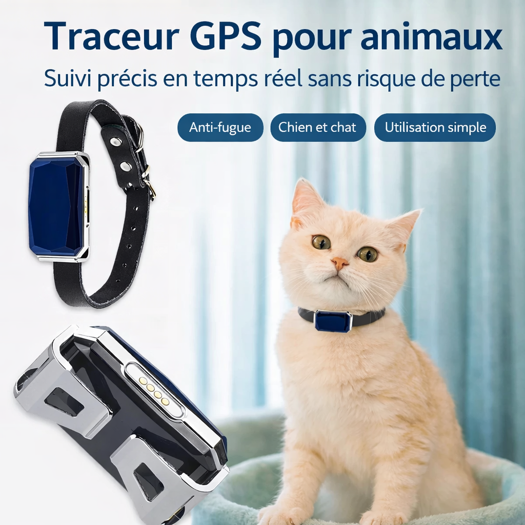 Traceur GPS intelligent pour chien et chat
