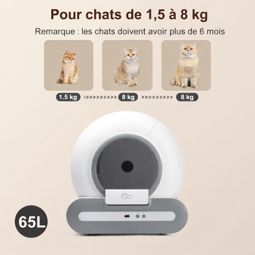 Application mobile TUYA pour contrôler la litière à distance