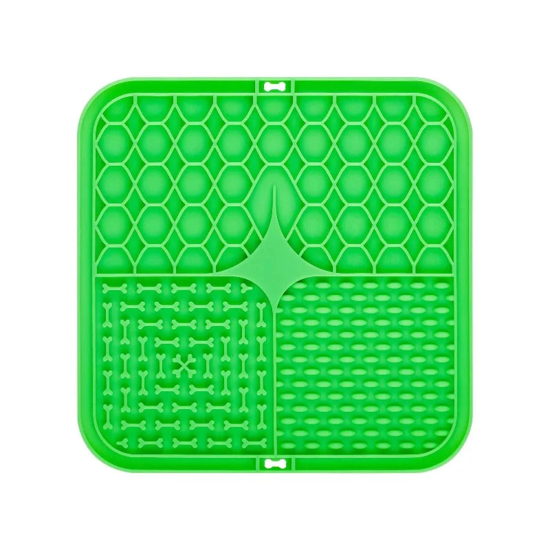 Tapis de léchage en silicone vert