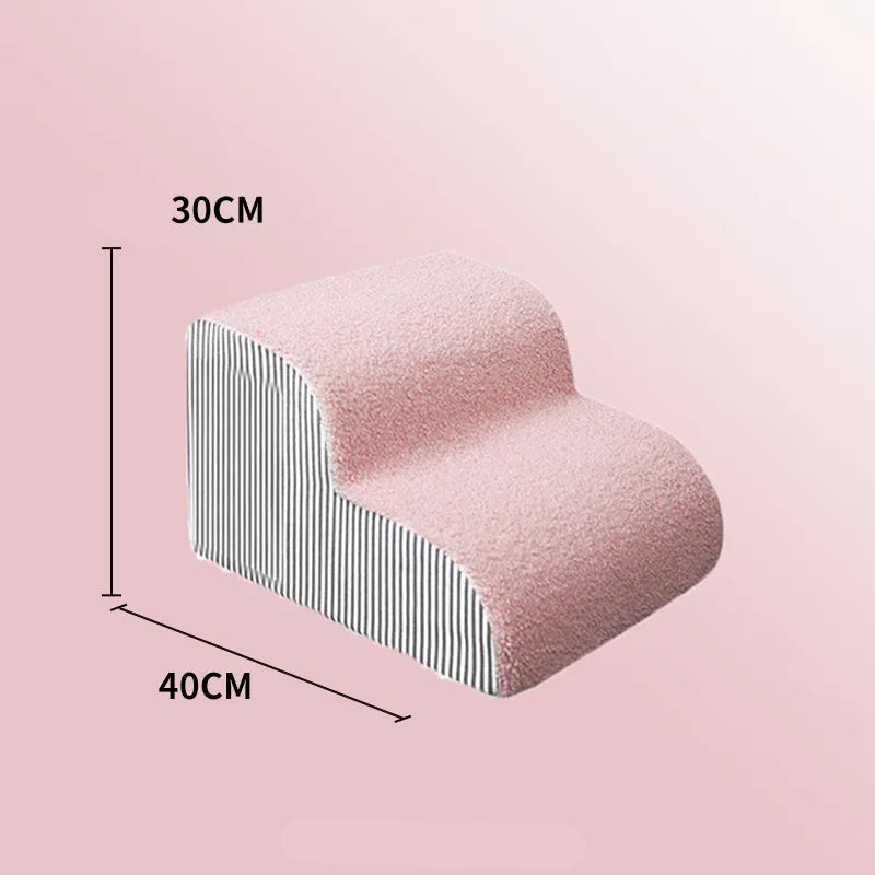 Escalier rose 2 marches