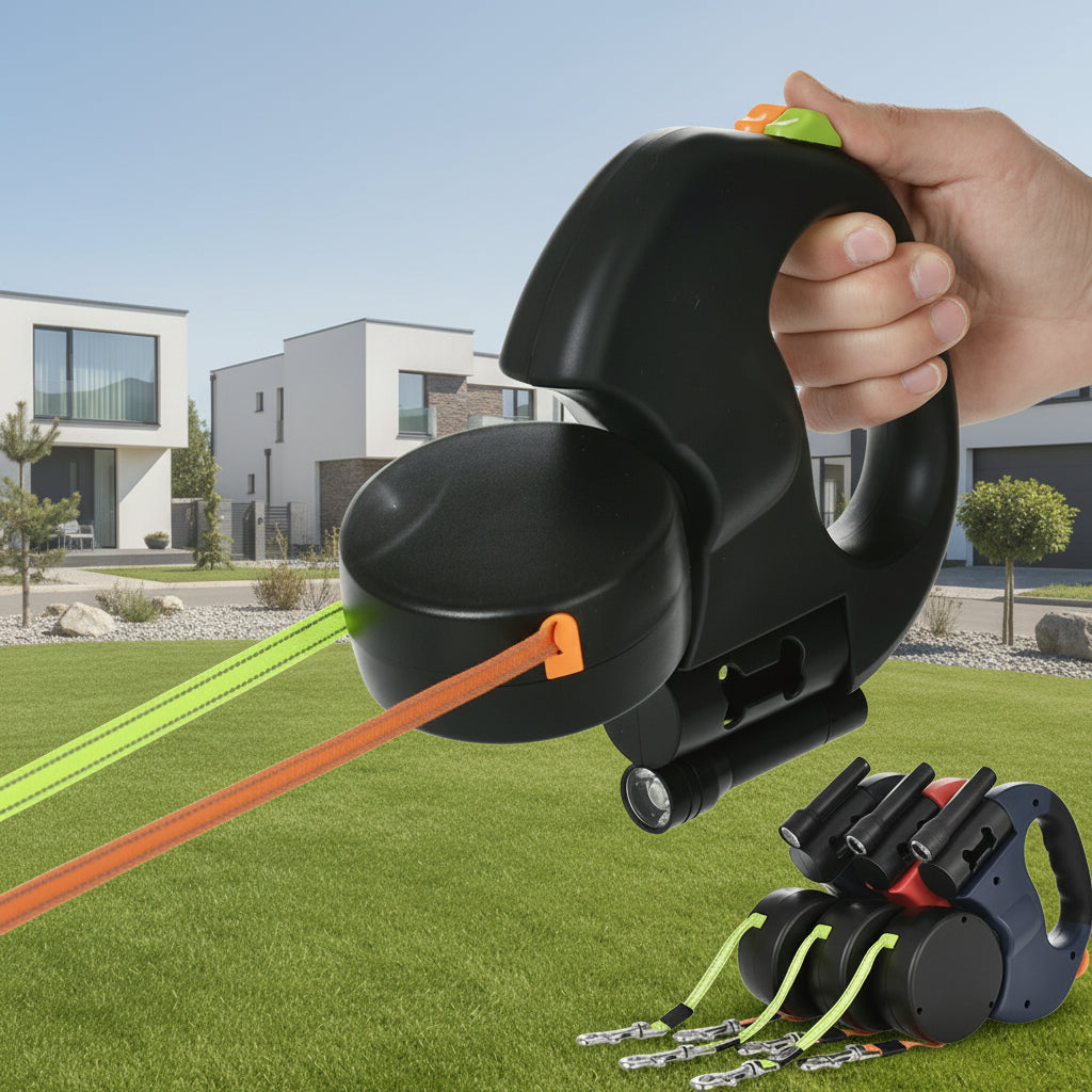 Laisse Double Rétractable 3M Premium