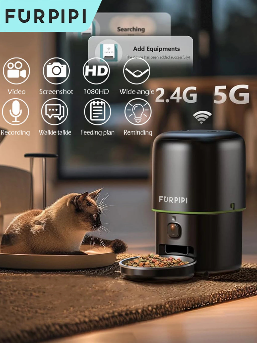 Distributeur Automatique de Nourriture pour chat et chien