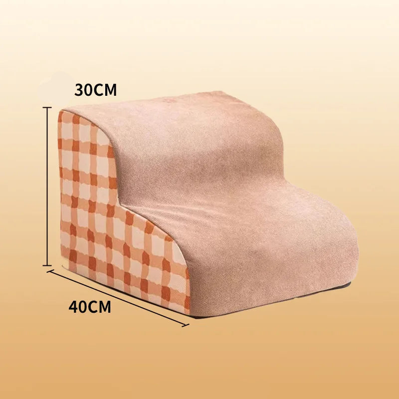 Escalier beige 2 marches