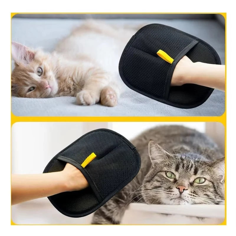 Brosse gants pour nettoyer poils d'animaux
