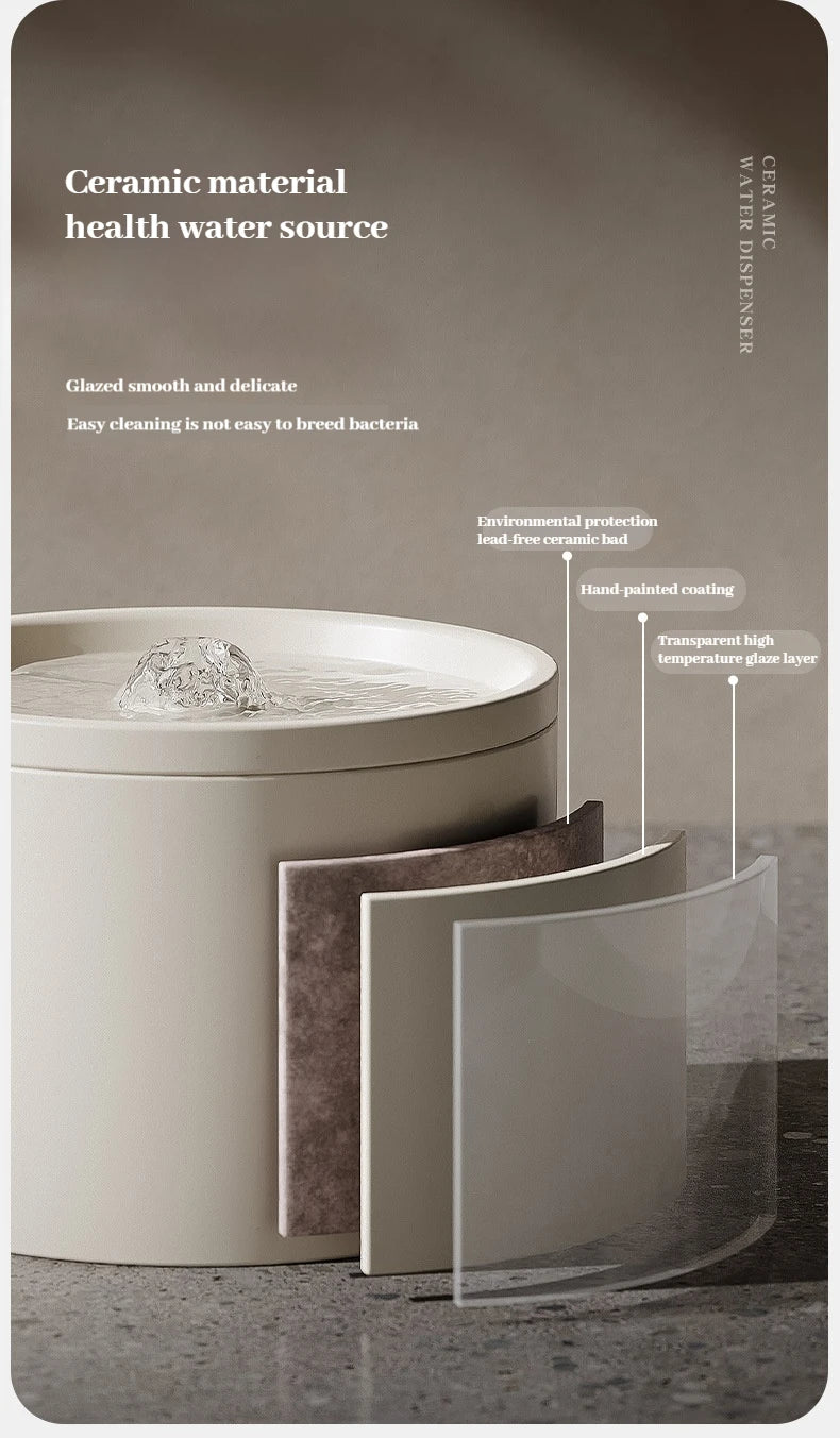 Fontaine à Eau céramique pour Chat