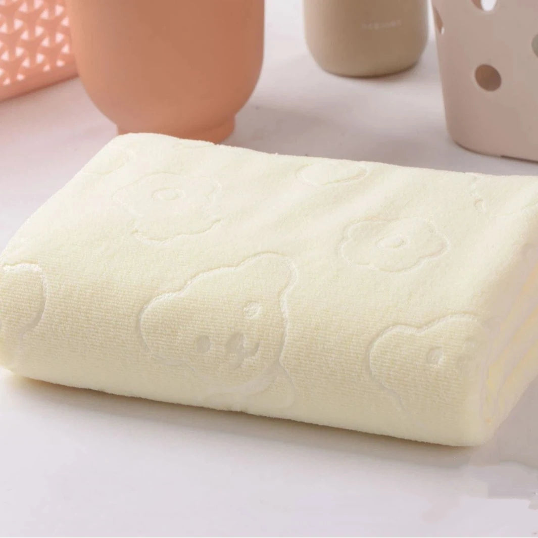 Serviette Jaune à motif 