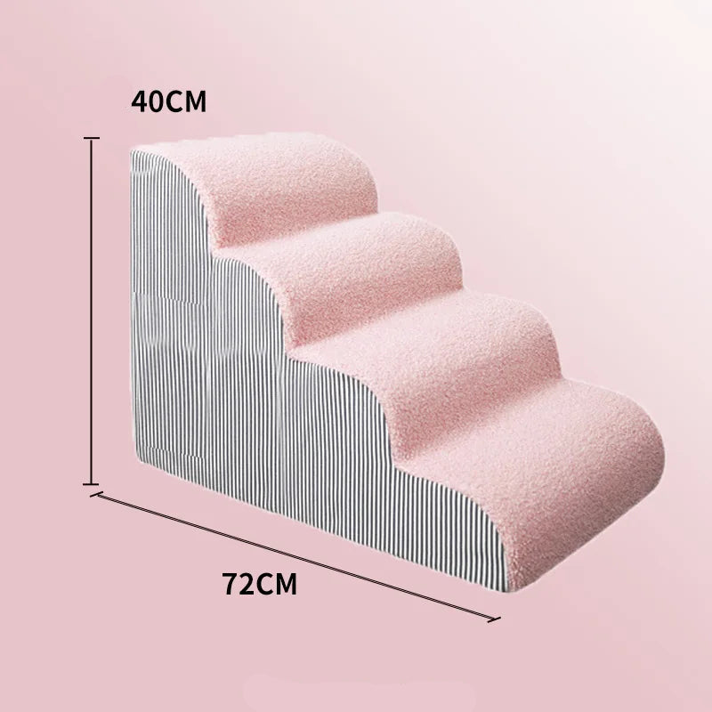 Escalier rose 4 marches 