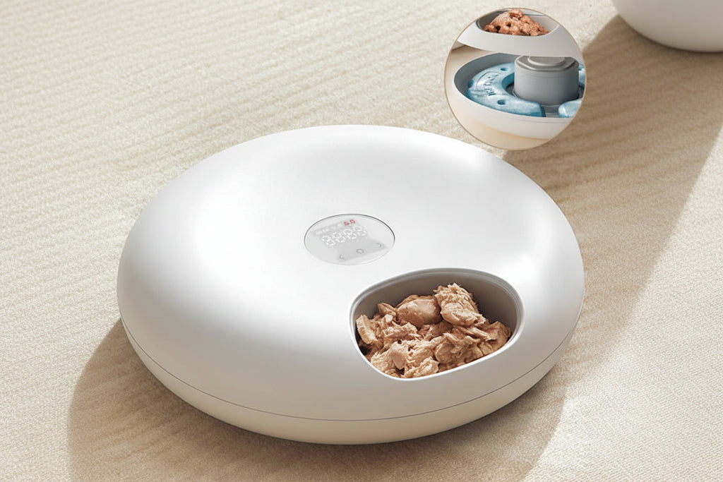 Distributeur automatique 6 repas pour chat