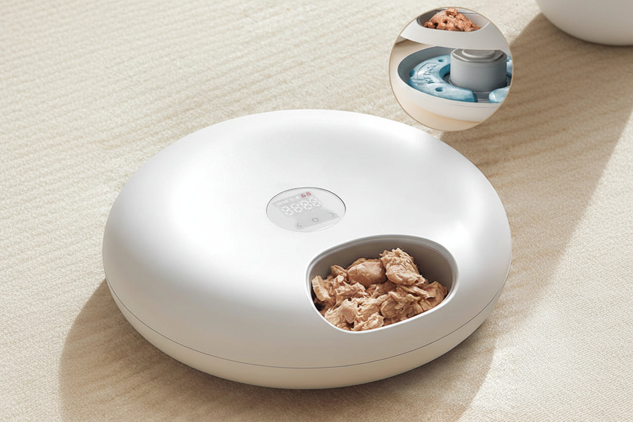 Distributeur automatique 6 repas pour chat