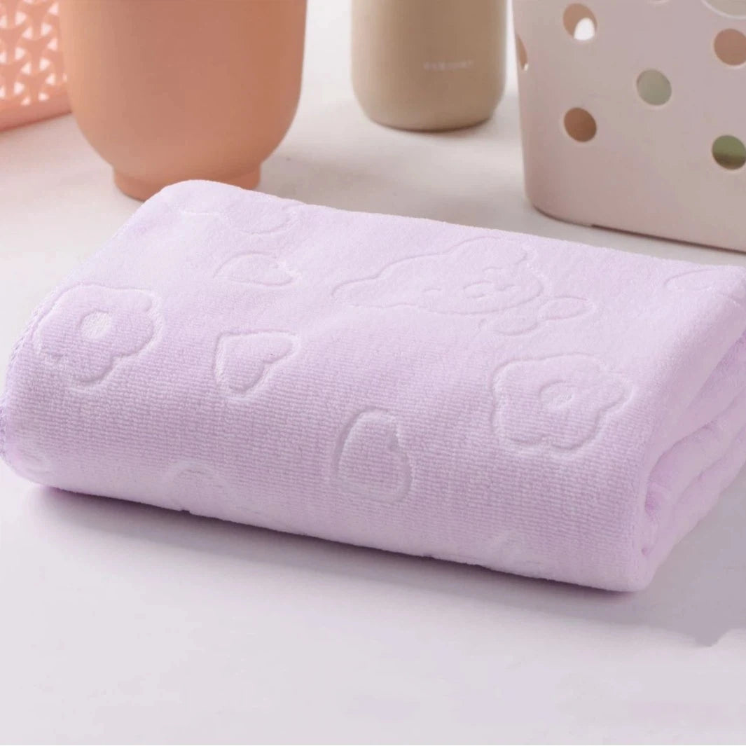 Serviette Mauve à motif 