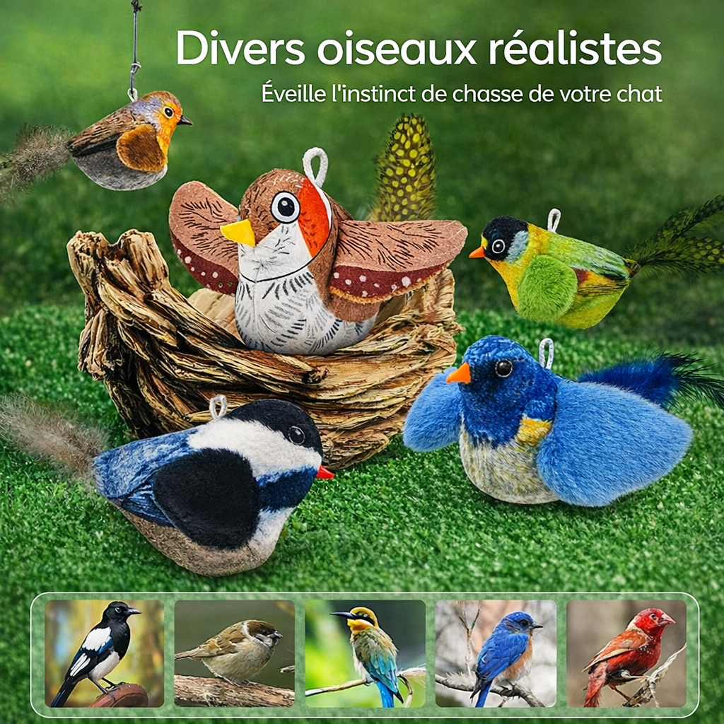 Divers oiseaux réalistes 
