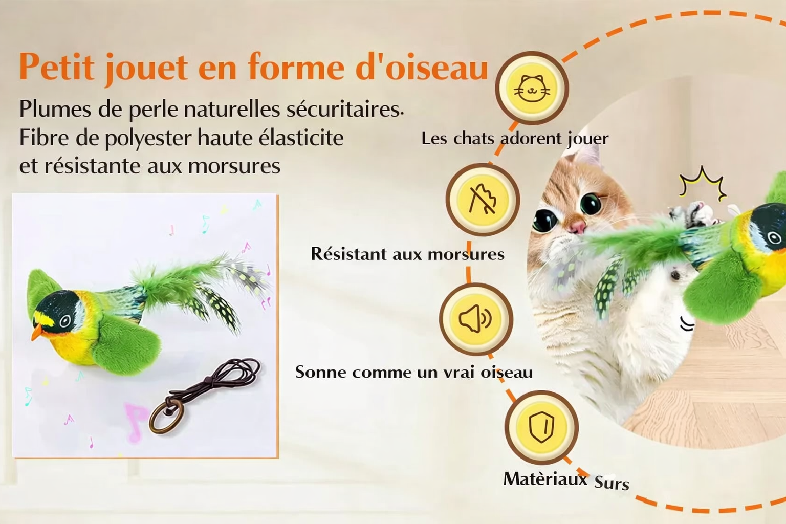 Jouet en forme d'oiseau