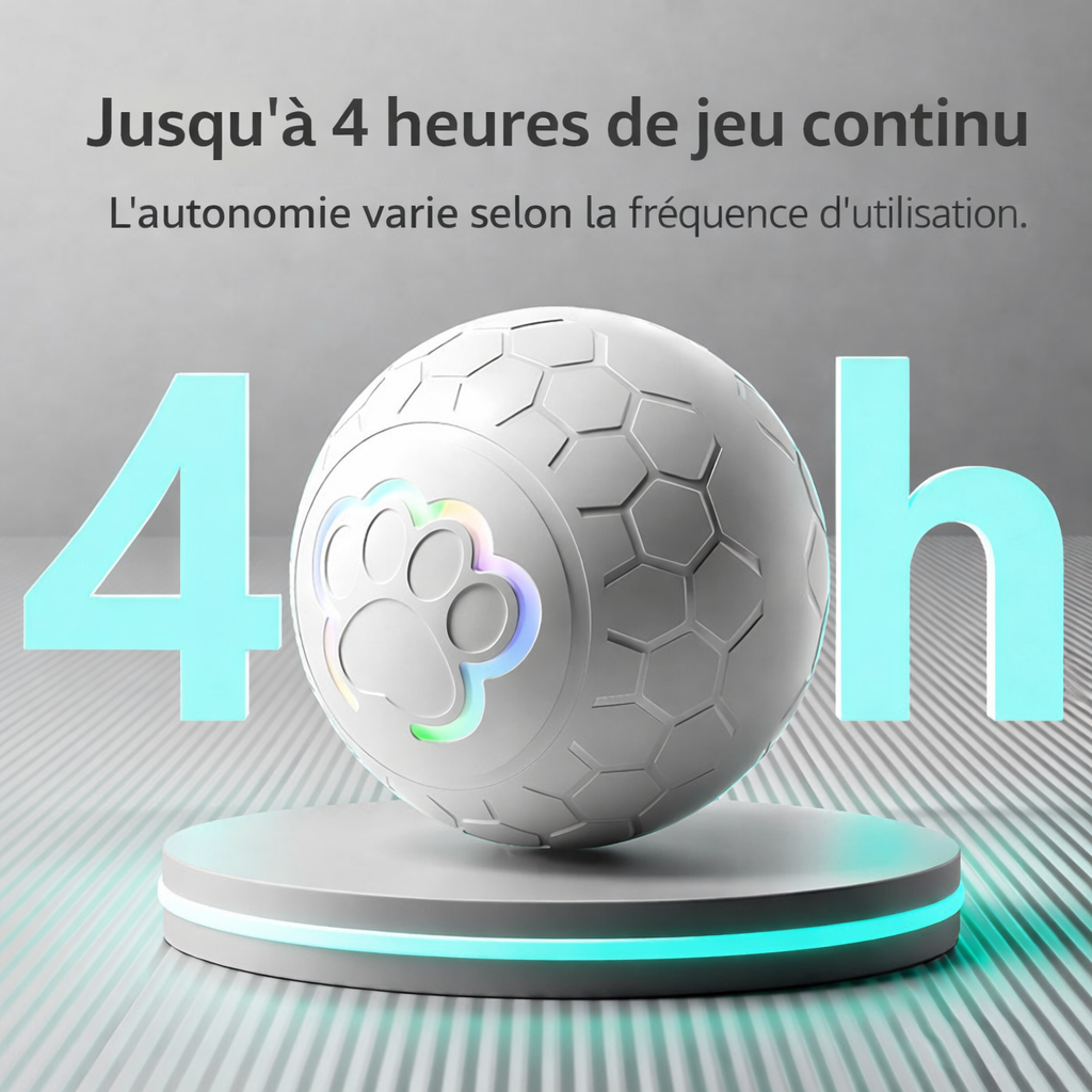 Balle intelligente avec rebond automatique pour chien