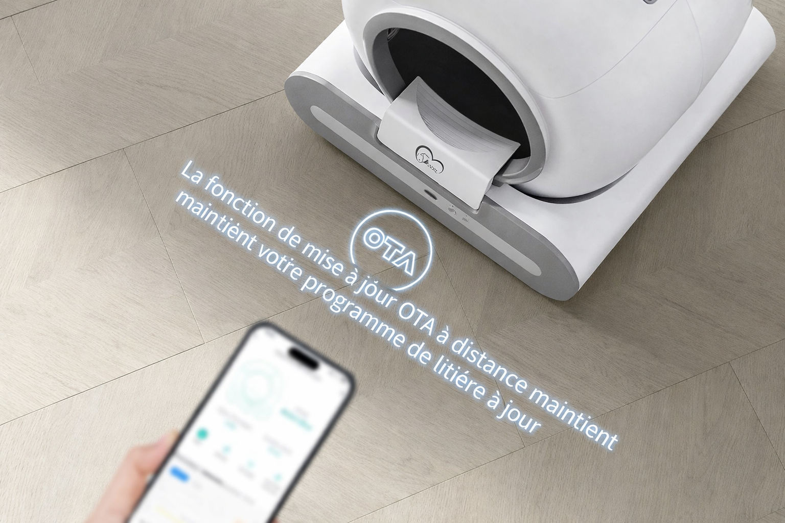 Bac à déchets amovible 9L de la litière automatique